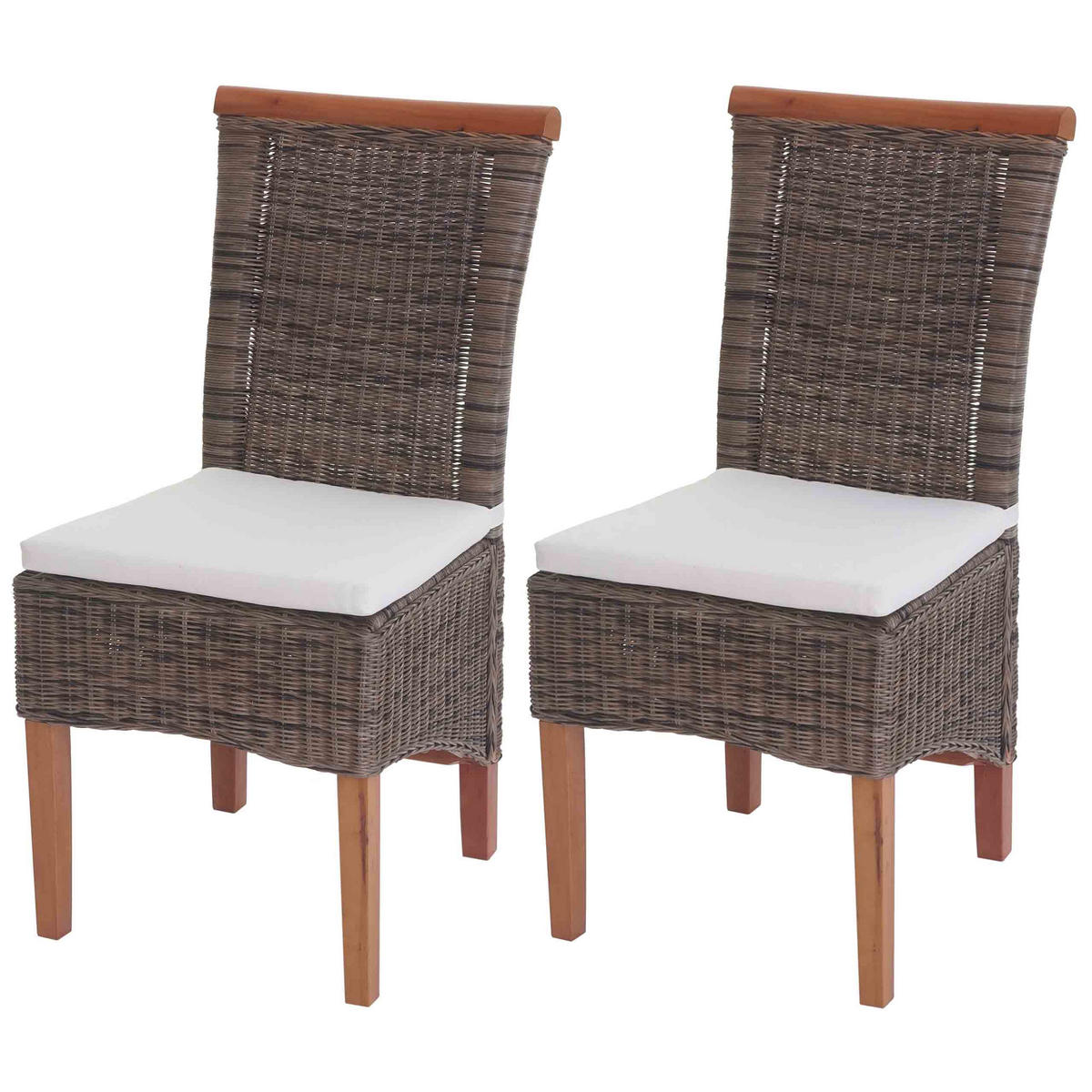 ESSZIMMERSTUHL Braun 2er-Set - Braun, Holz (46/97/59cm) - Jamb