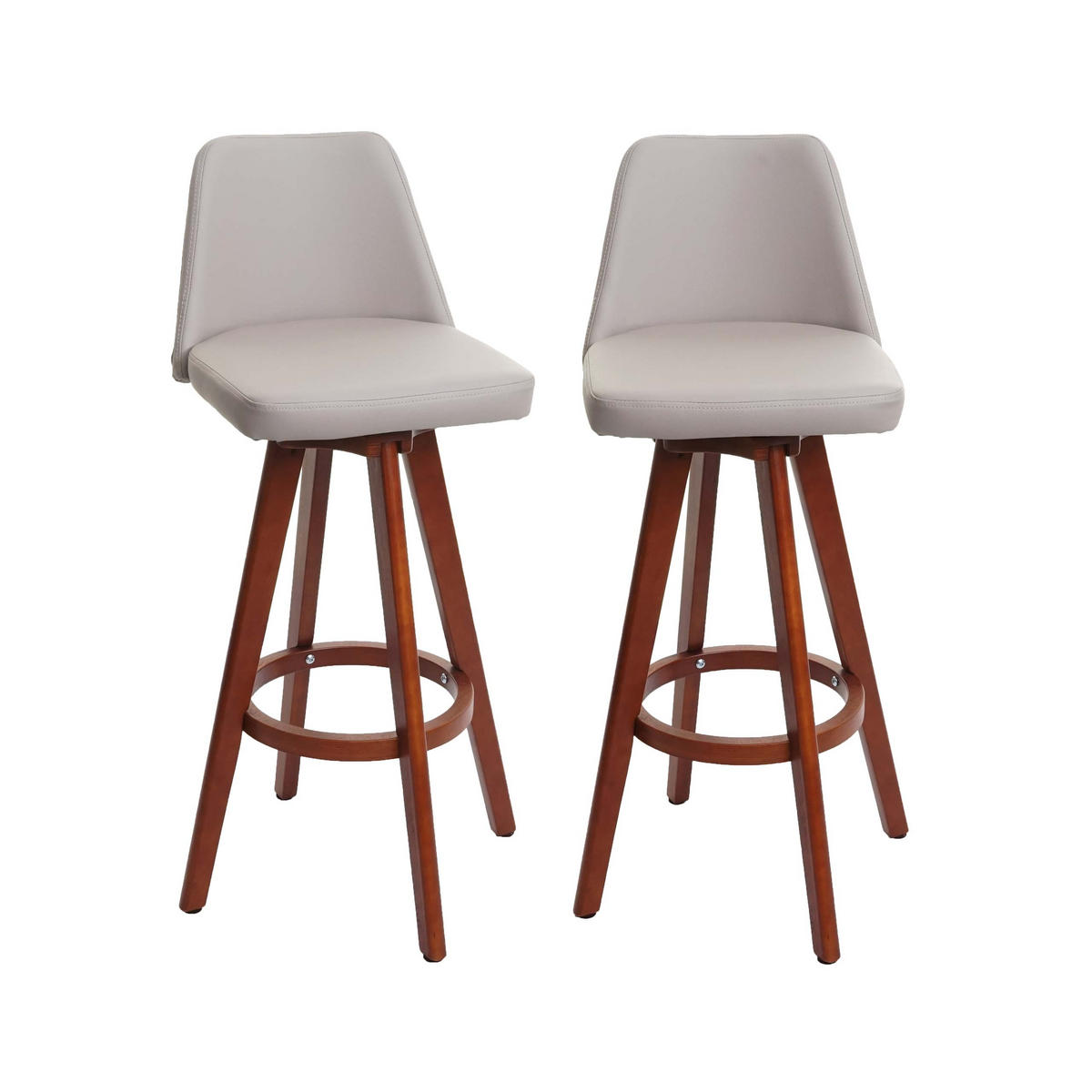 BARHOCKER 2-ER SET taupe 2er-Set - Taupe, Textil (39/105/45cm) - MCW