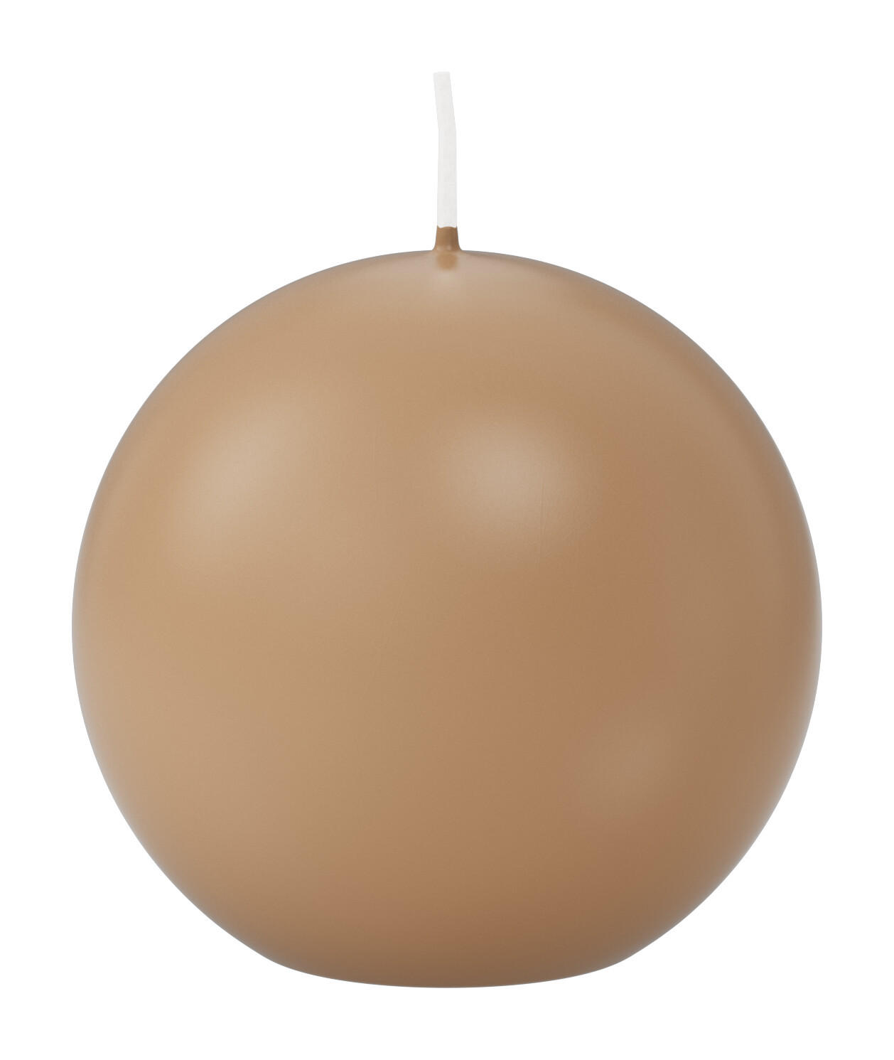 KUGELKERZEN Sand Ø 80 mm, 6 Stück - Beige, Paraffin (8/8/8cm) - Wiedemann Kerzen