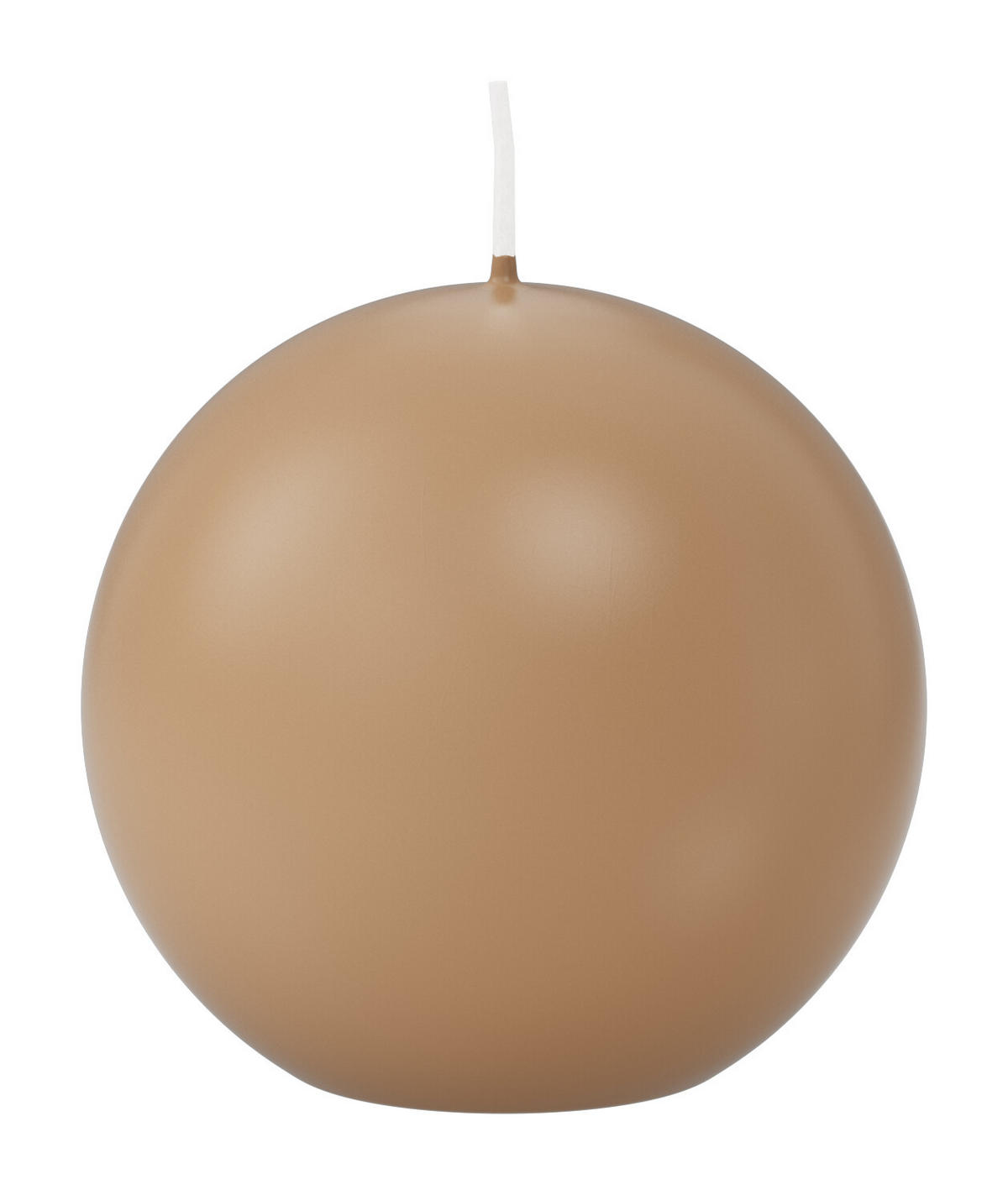 KUGELKERZEN Sand Ø 80 mm, 6 Stück - Beige, Paraffin (8/8/8cm) - Wiedemann Kerzen