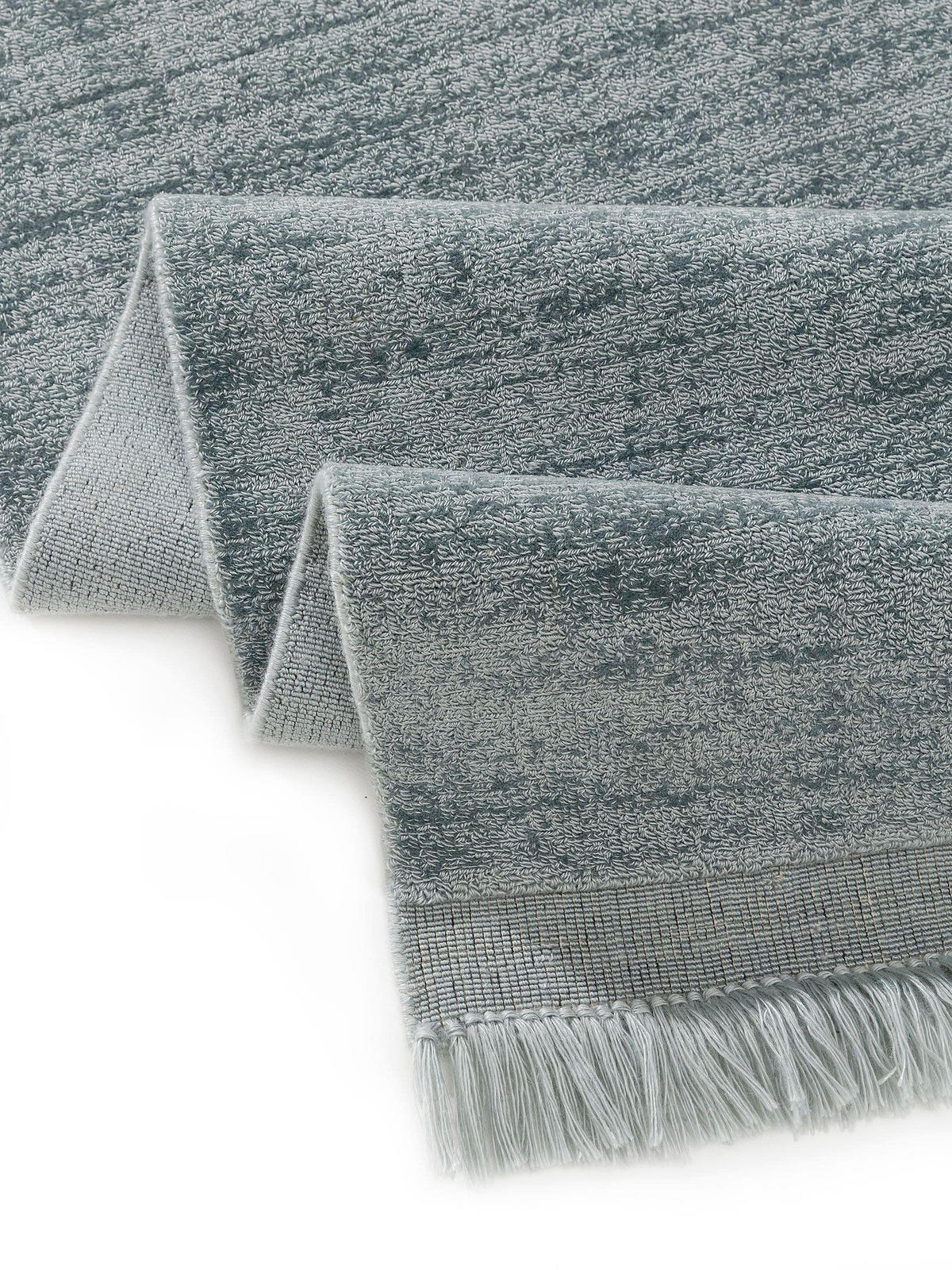 TEPPICH aus recyceltem Material Jade Türkis 120x170 cm - Türkis, Textil (120/170cm) - benuta Pure