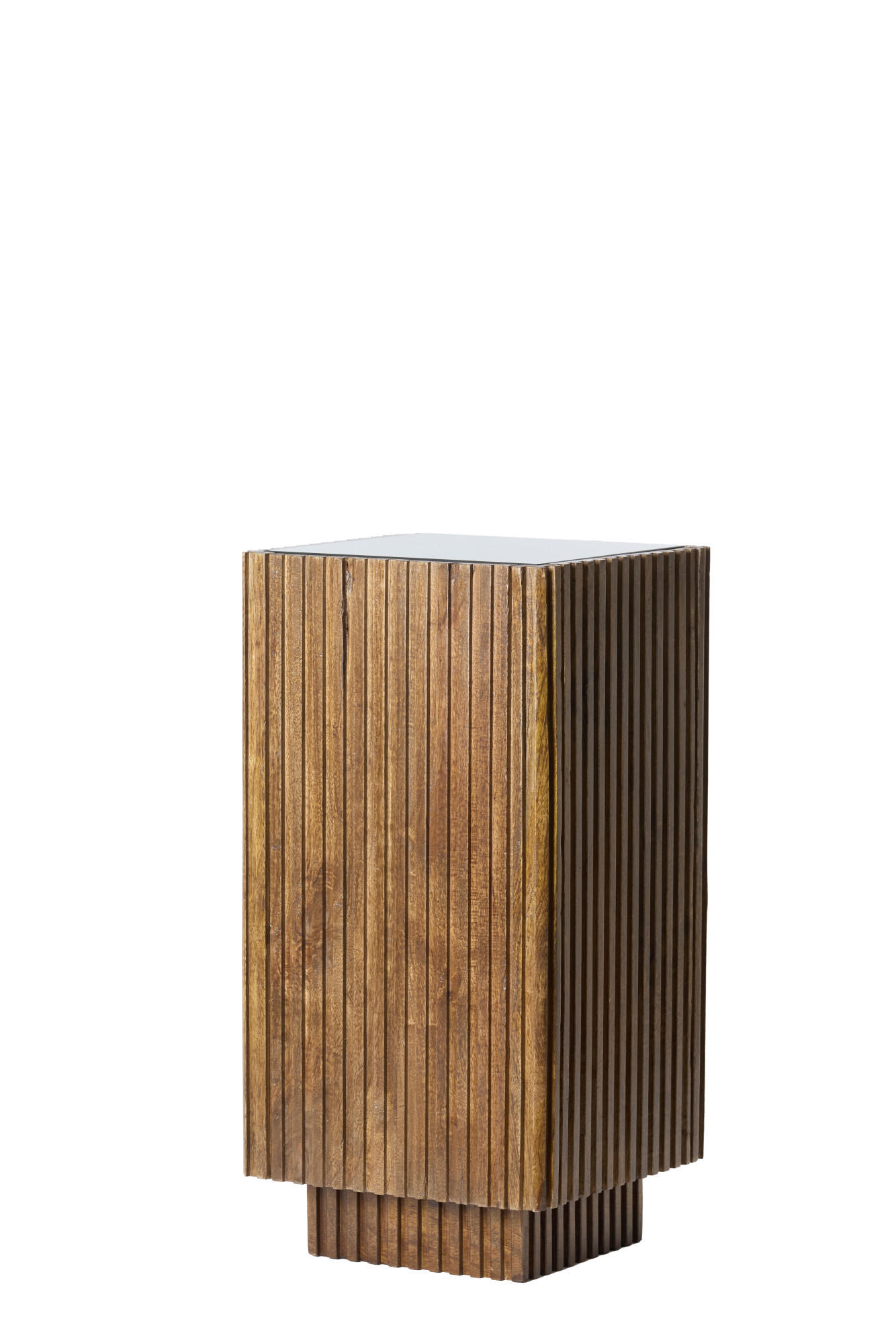 SÄULE Gatura Braun 30/30/60 cm - Braun, Holz (30/30/60cm) - Light & Living