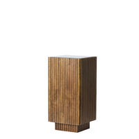 SÄULE Gatura Braun 30/30/60 cm - Braun, Holz (30/30/60cm) - Light & Living
