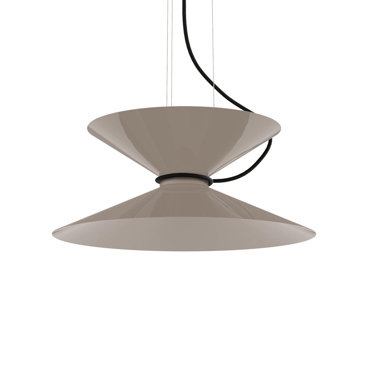 HÄNGELEUCHTE - Graubraun, Metall (40/40/20cm) - Lumicom