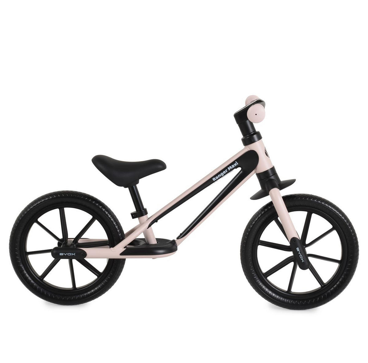 LAUFRAD Ranger Maxi 12 Zoll rosa EVA-Reifen Metallrahmen Sitzhöhe verstellbar - Rosa, Metall (89/37/54cm)
