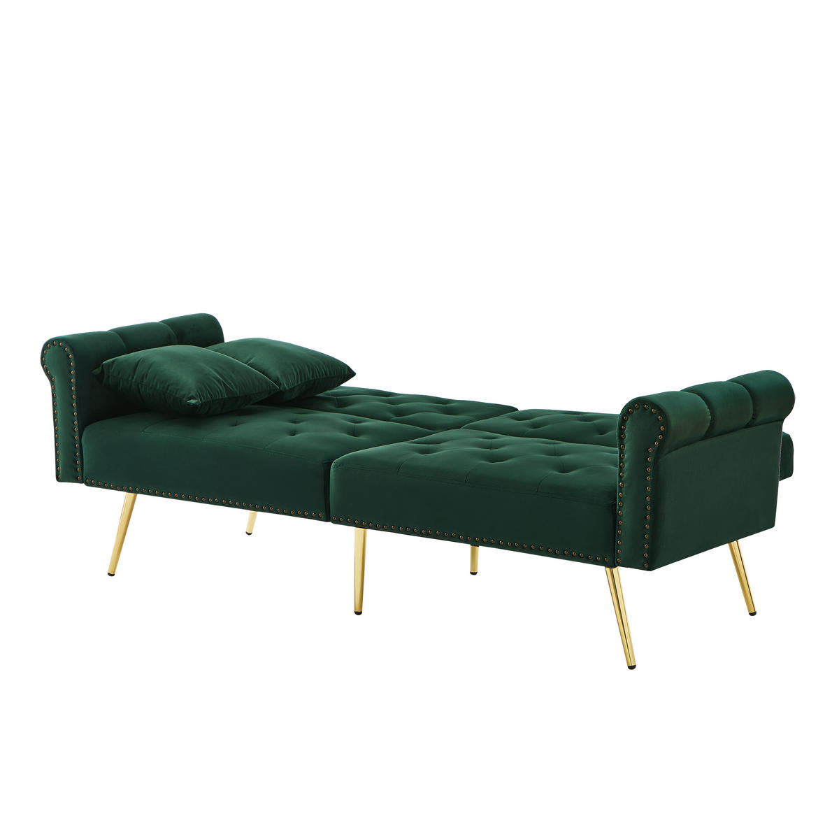 SOFA 2-Sitzer 173/75/70 cm Antikgrün - Grün, Textil (75/70/173cm)