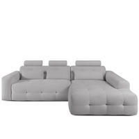 ECKSOFA RECHTS ALIGRA, Hellgrau - Hellgrau, Holz/Holzwerkstoff (290/191cm) - KONSIMO®
