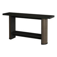 KONSOLENTISCH Black 140/30/80 cm - Schwarz, Holz (30/140/80cm) - PANGIVO