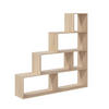 TREPPENREGAL 6 Fächer klum 29/145/145 cm - Eichefarben, Holzwerkstoff (145/145/29cm) - Calicosy