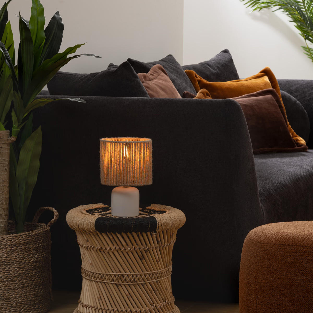 TISCHLAMPE Koby 24 cm - Weiß, Keramik (16/16/24cm) - Atmosphera Createur d´interieur
