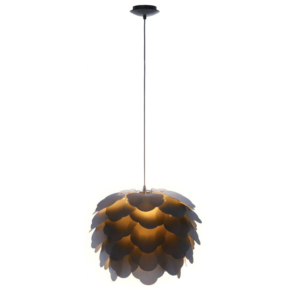 HÄNGELEUCHTE Stahl Anthrazit Blätter Design - Anthrazit, Metall (42/42/110cm)