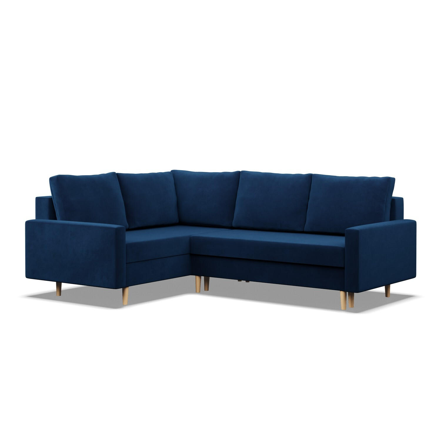 ECKSOFA Blank links dunkelblau - Dunkelblau, Textil (223/172cm) - SIMKAM Furniture