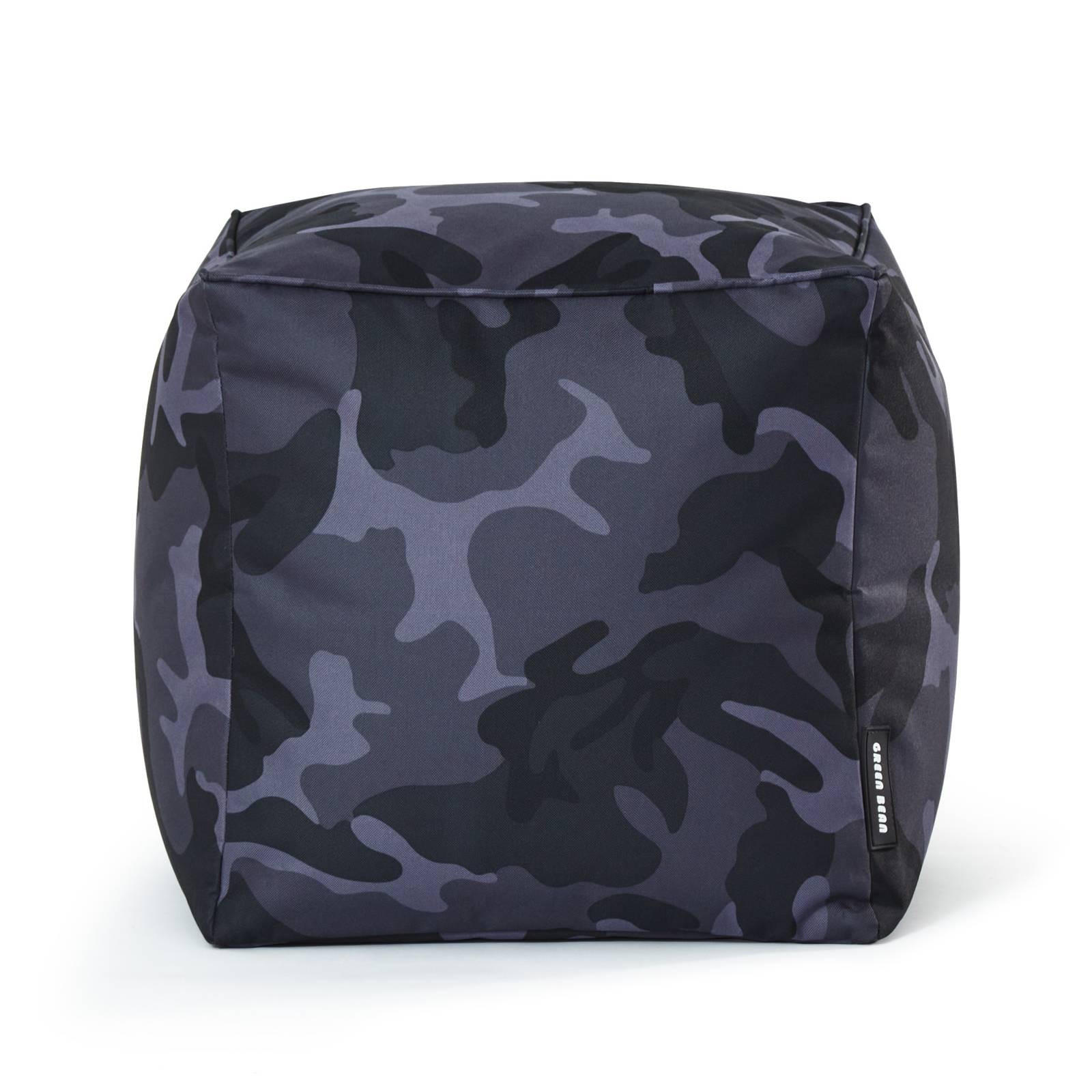SITZSACK-HOCKER Pouf "Cube" 40x40x40cm - Multicolor, Textil (40/40/40cm) - Green Bean
