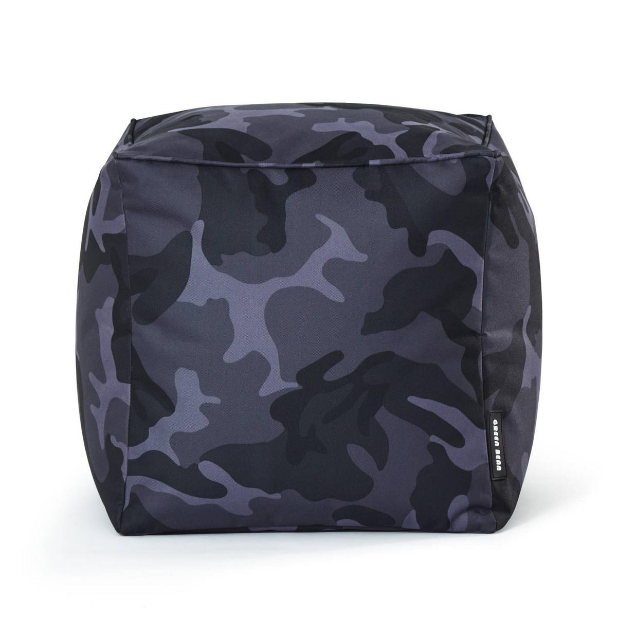 SITZSACK-HOCKER Pouf "Cube" 40x40x40cm - Multicolor, Textil (40/40/40cm) - Green Bean