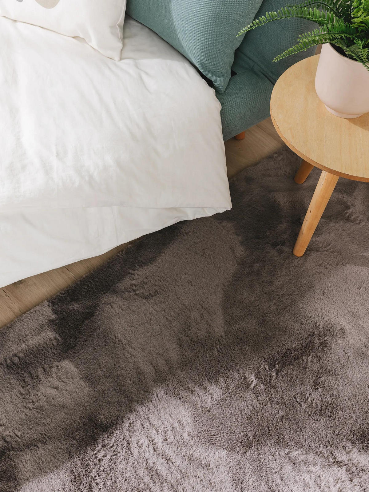 PREPROGE iz umetnega krzna Furry siva 80x250 cm - siva, umetna masa (80/250cm) - benuta