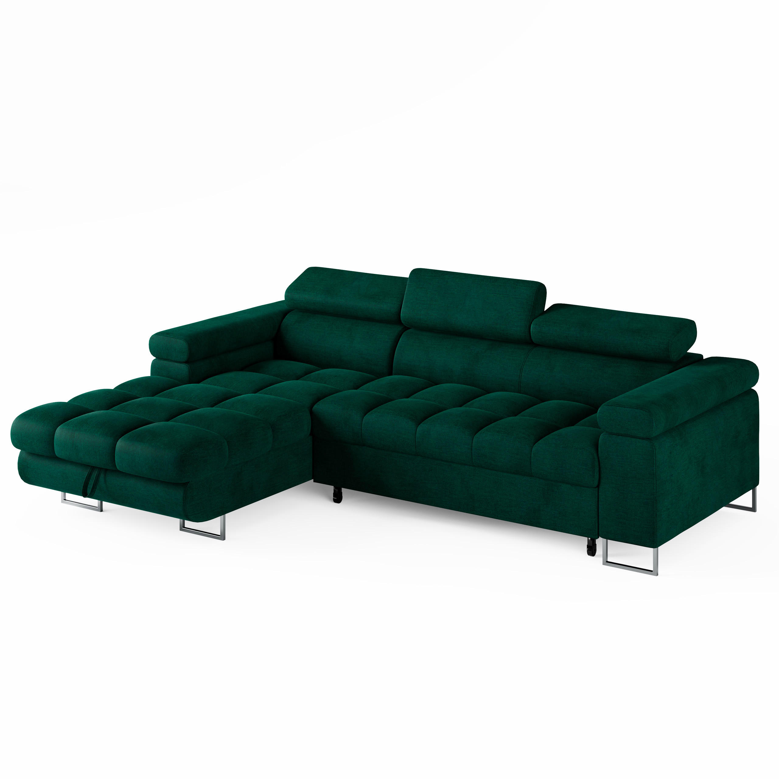Barchello Ecksofa Dunkelgrün 275x235 cm