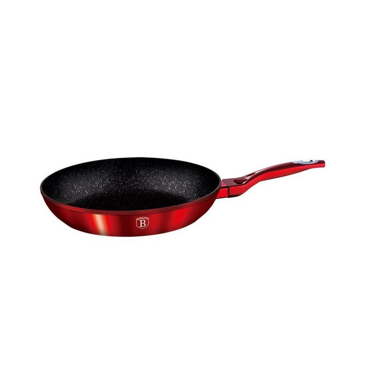 PFANNENSET Rot 28/28/4 cm BH6189 - Rot, Glas - Berlinger Haus