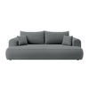 SCHLAFSOFA Ovo Dunkelgrau Velours - Dunkelgrau, Textil (250/103/110cm) - Selsey