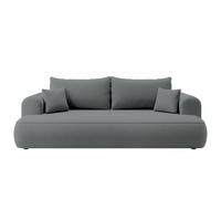 SCHLAFSOFA Ovo Dunkelgrau Velours - Dunkelgrau, Textil (250/103/110cm) - Selsey