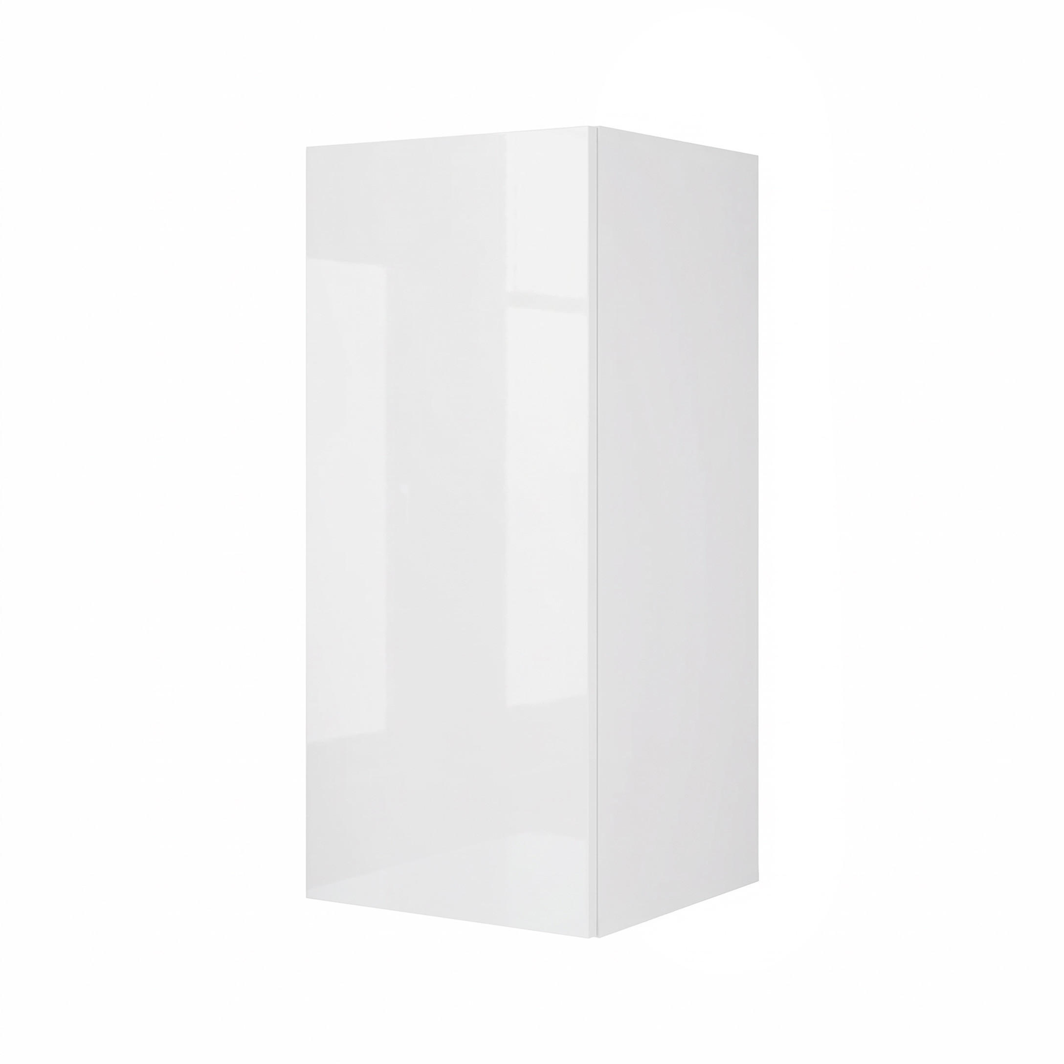 HÄNGESCHRANK ANGEL LINE 40/40/90 cm Weiß Hochglanz - Weiß Hochglanz, Holzwerkstoff (40/90/40cm) - Idohome