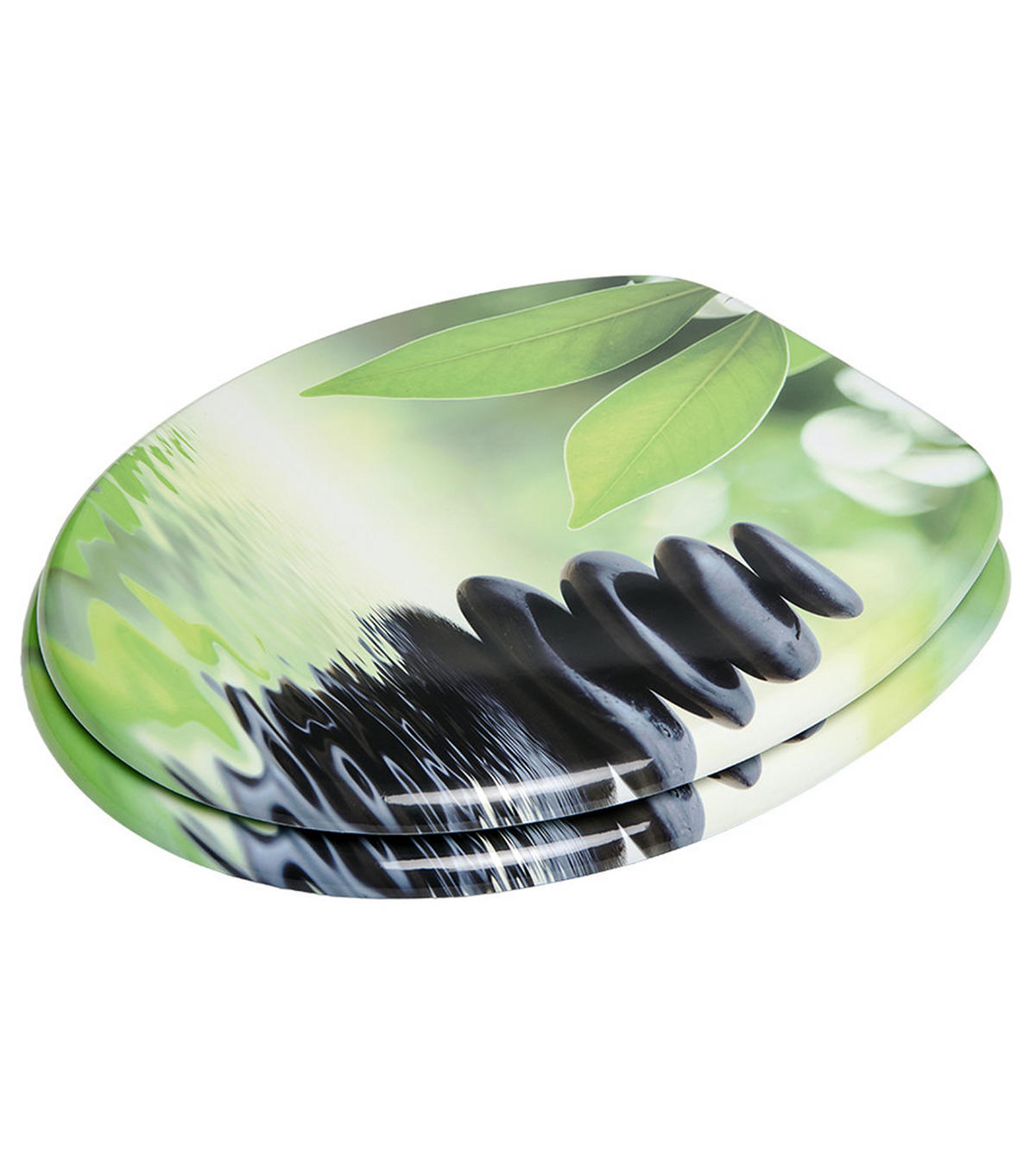 WC-SITZ Harmony - Grün, Holzwerkstoff (38/6/47cm) - Sanilo