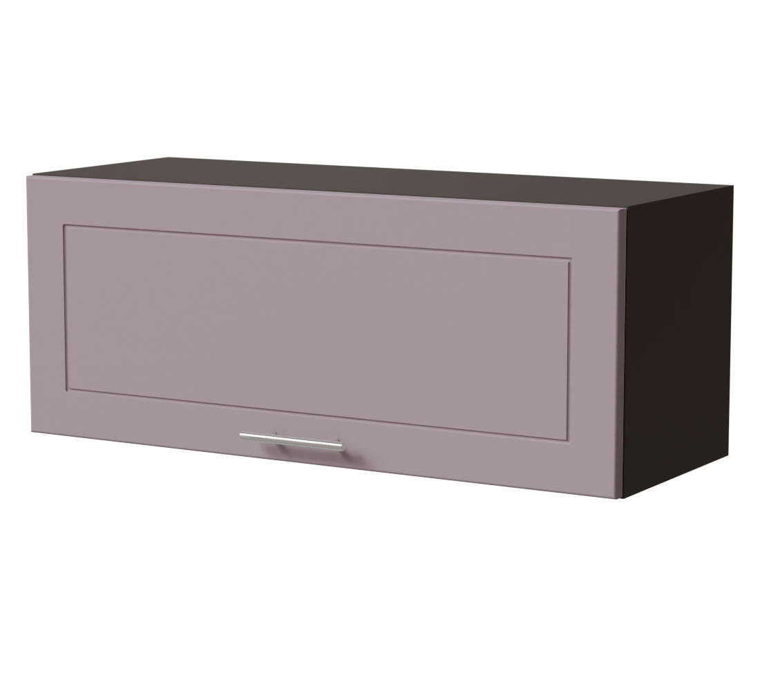 KLAPPHÄNGESCHRANK Bari W4B/90 Lava / RAL 4009 pastellviolett 90 / 32,5 / 36cm Blum Avenots Klappenbeschlag - Dunkelgrau/Violett, Holz/Holzwerkstoff (90/36/32.5cm) - Feldmann-Wohnen