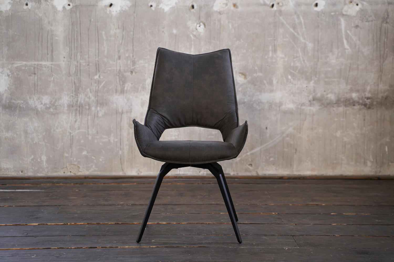 DREHSTUHL SIVO Anthrazit Webstoff - Anthrazit, Textil (57/95/56cm) - KAWOLA