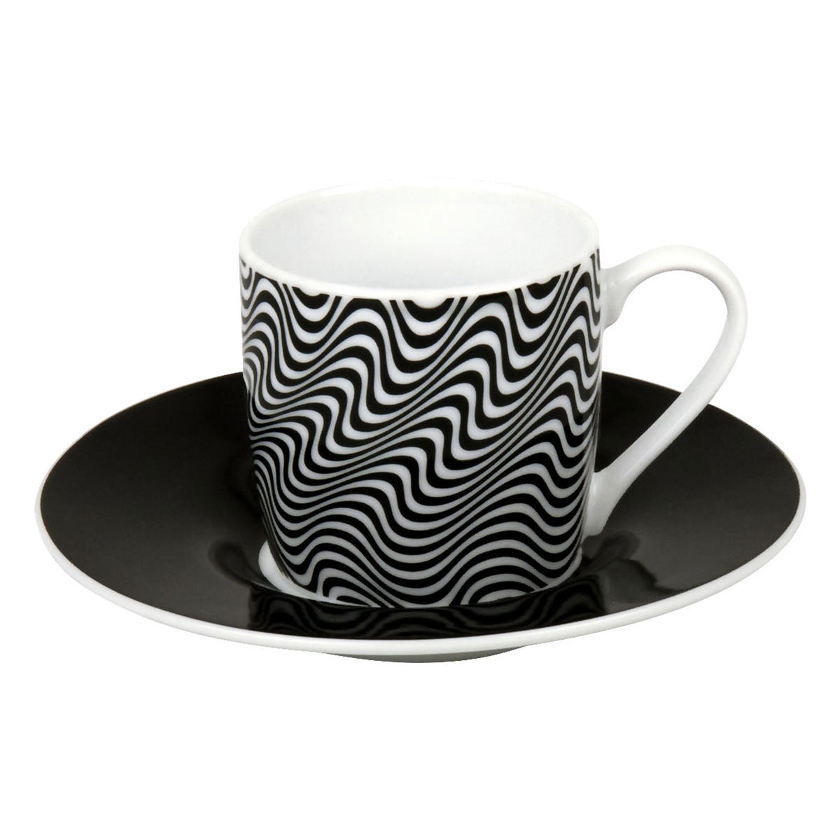 ESPRESSOTASSEN 4er Set Optical Illusions - Naturfarben, Keramik (0.09L) - Könitz