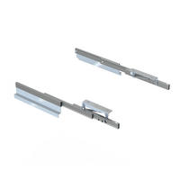 FÜHRUNG Oplà Folding+39 für ausziehbaren und hochkplappbaren Tisch, Aluminium, Edelstahl eloxiert - Edelstahlfarben, Metall (100/21/37cm) - EMUCA