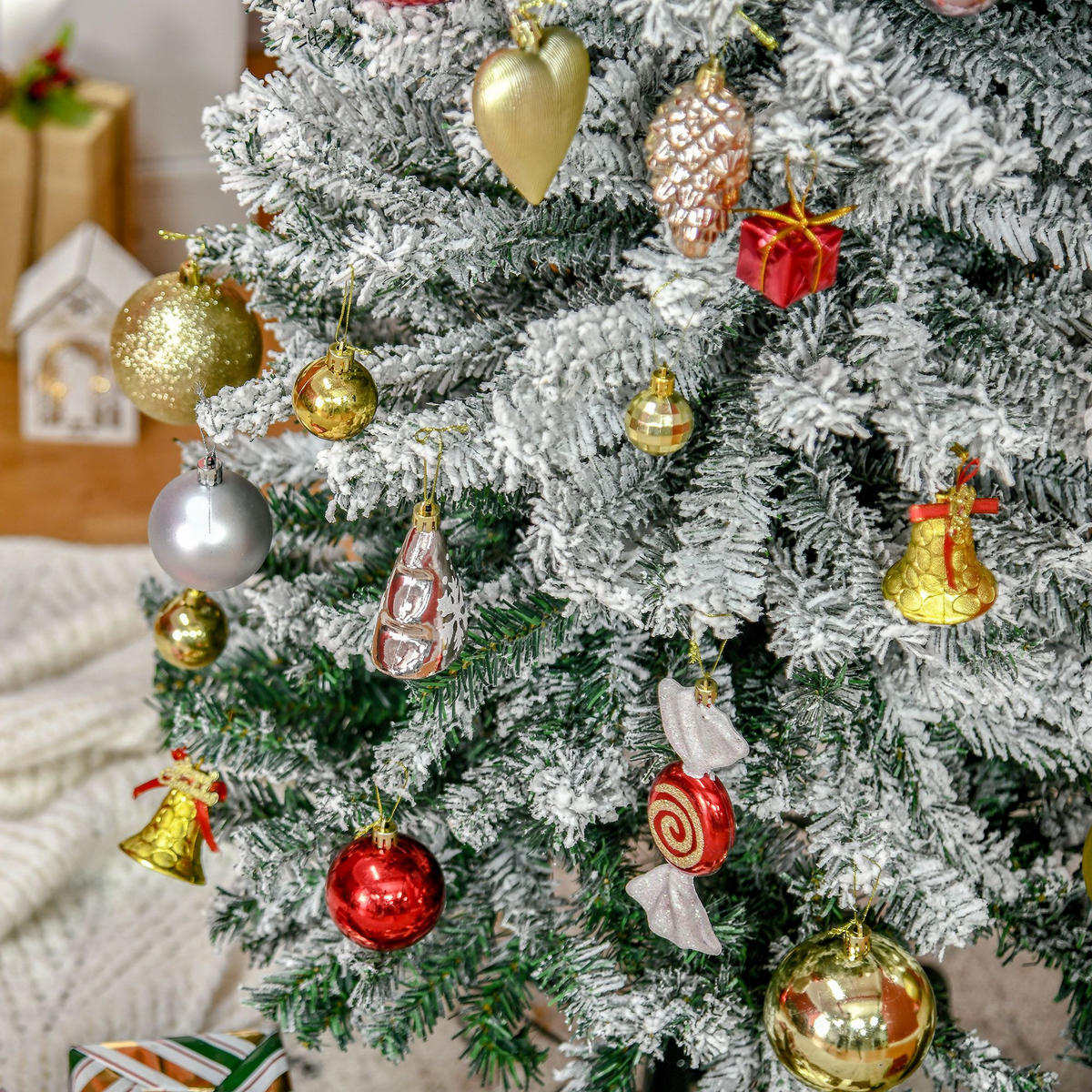 WEIHNACHTSBÄUME Grün 68.0/68.0/225.0cm - Grün, Kunststoff (225cm)