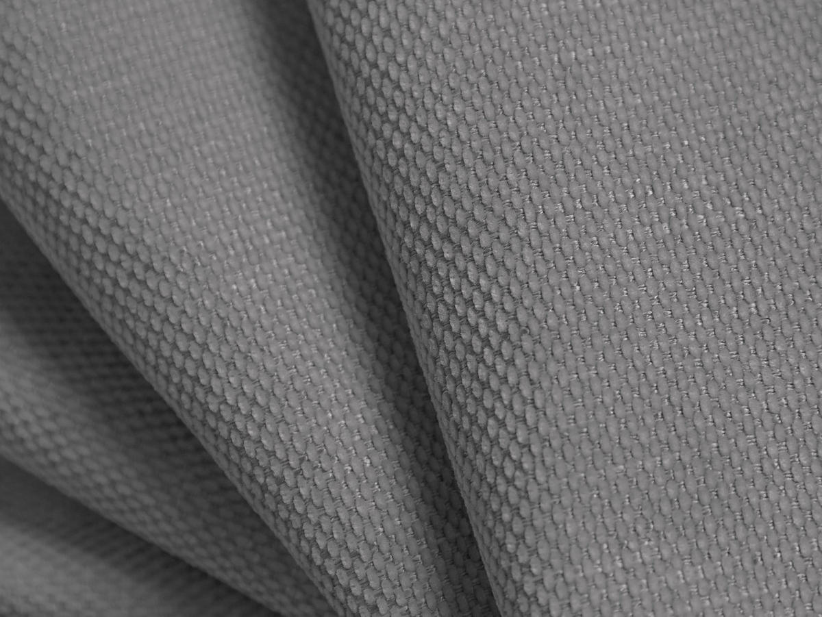POUF Molino aus strukturiertem Stoff hellgrau - Hellgrau, Textil (100/36/100cm) - Micadoni