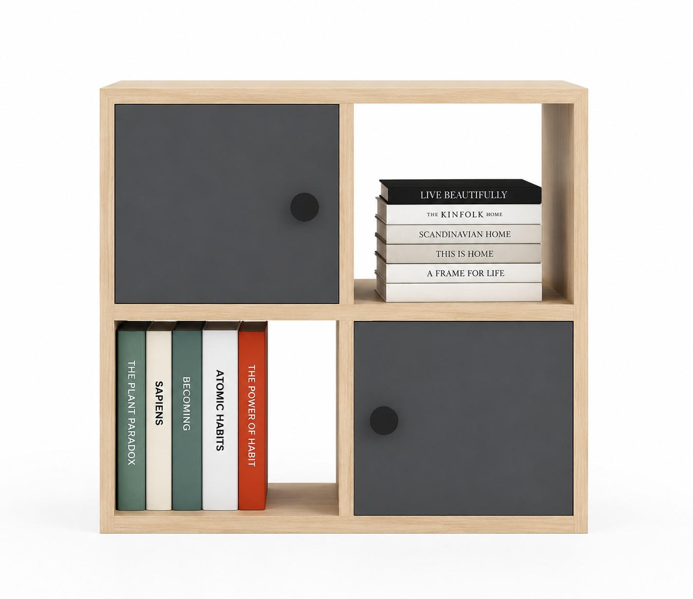 Decorotika Bücherregal Grau, Eiche 25x63.2x72 cm