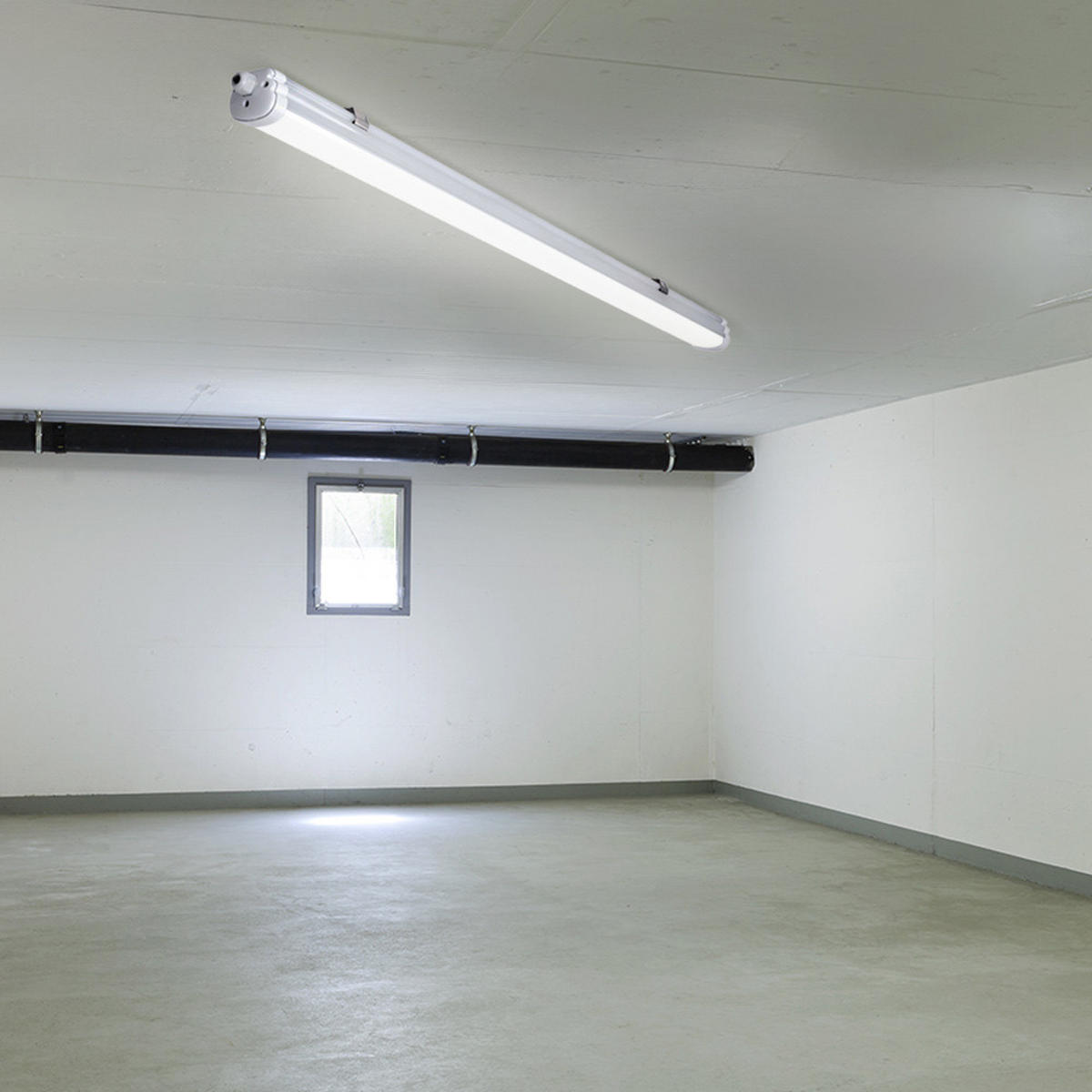LED DECKENLEUCHTE Weiß Kunststoff - Weiß, Kunststoff (60/6.5/5.8cm)