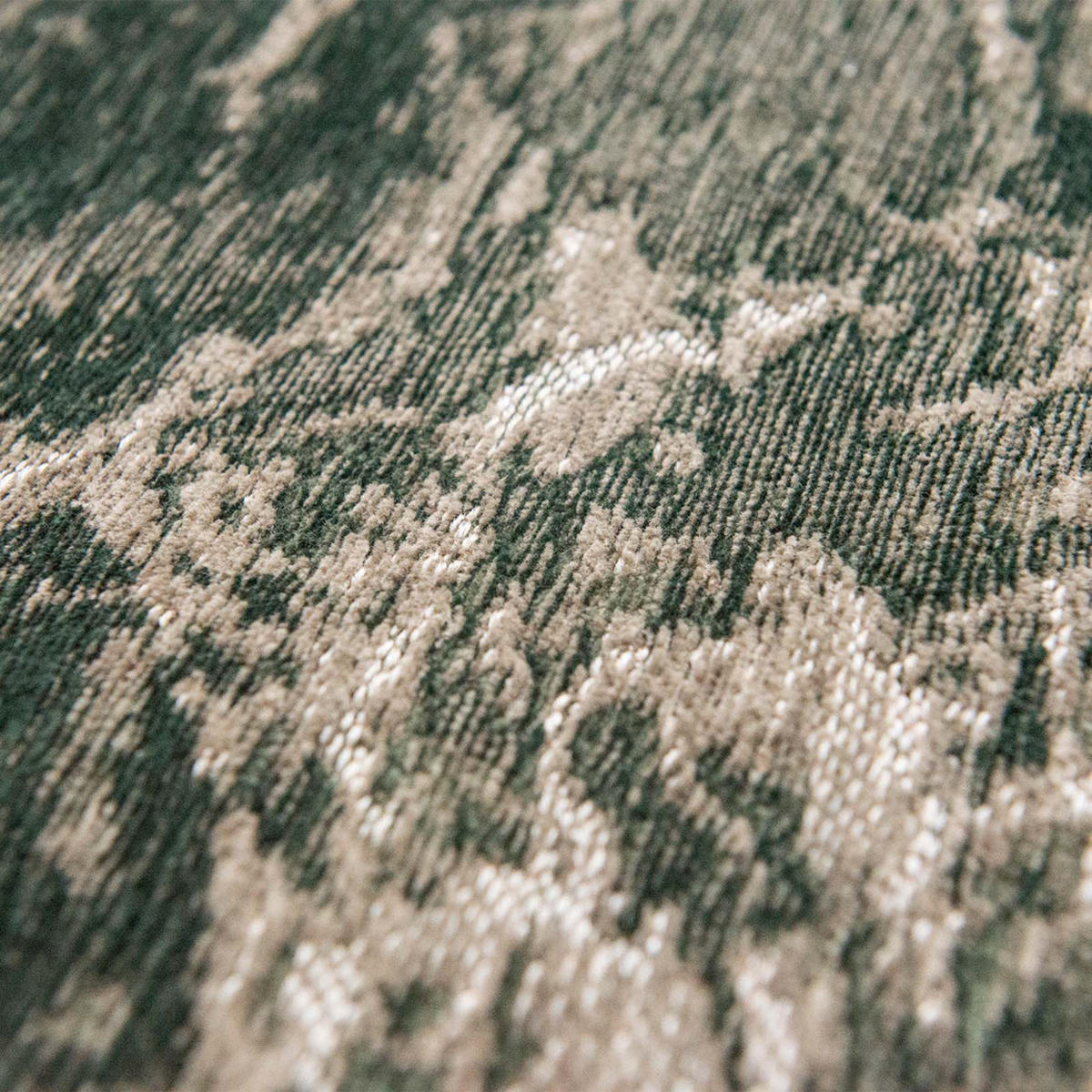 TEPPICH Dark Pine Mad Men 140/140 cm - Grün, Textil (140/140cm) - Louis De Poortere