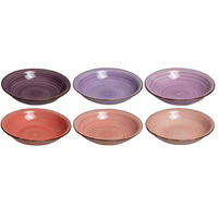 TIEFER TELLER Tiefe Teller Mykonos ø 21 cm - 6 Stück - Multicolor, Keramik (2/3/21cm) - Studio Tavola