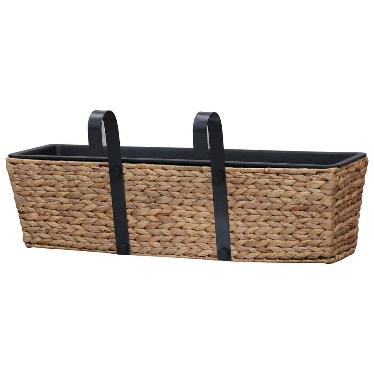 BLUMENKASTEN 2er set Wasserhyazinthe - Braun, Naturmaterialen (60/18/20cm) - vidaXL
