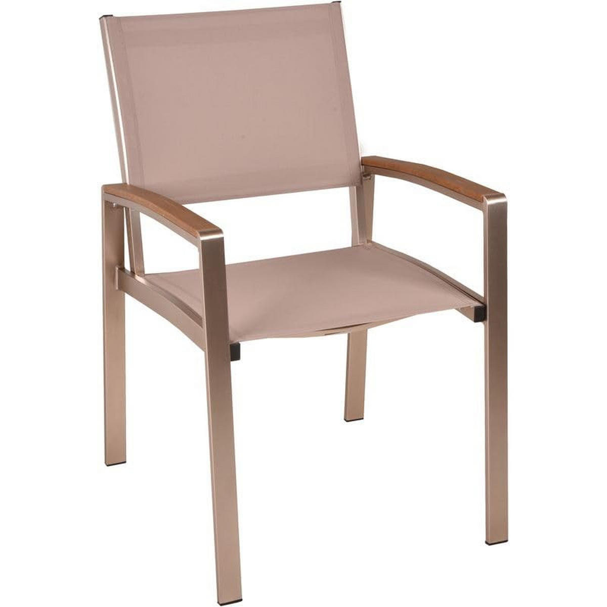 GARTENSTUHL 2er Set Hanna Stapelstuhl - Champagner, Kunststoff (56/87.5/59cm) - DELUKE