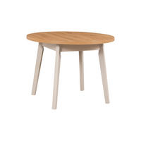 ESSTISCH Oslo 3 L - Beige/Eiche Artisan, Holz (100/100/75cm) - Leaf Design