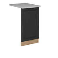 ČELNÍ PANEL MYČKY R-Line Antracitový venkovský dům - medově dubová/antracitová, kompozitní dřevo (45/81.8/1.6cm) - Vicco