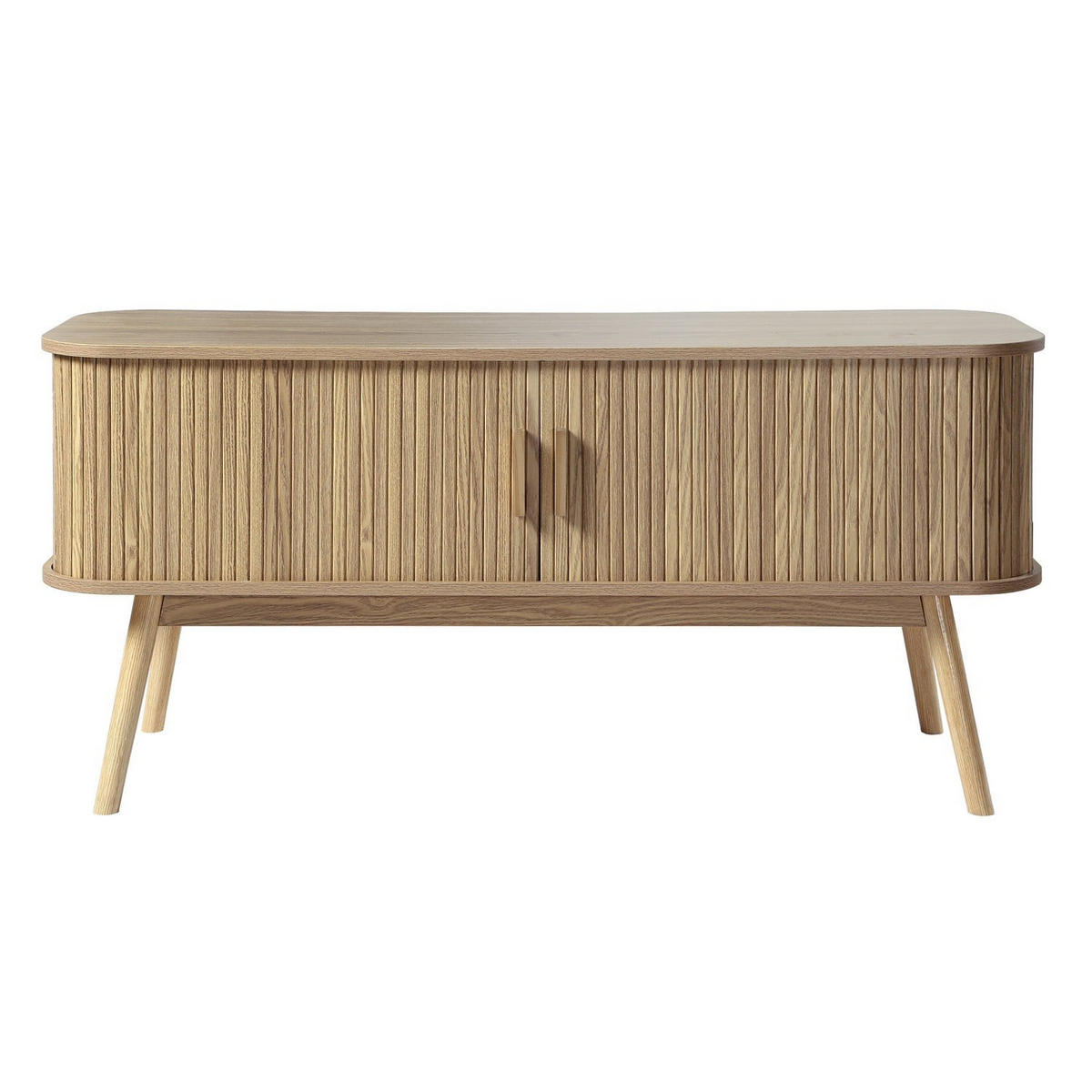 TV-MÖBEL 2 Schiebetüren ernest 39/55/119 cm - Eschefarben, Holzwerkstoff (119/55/46cm) - Calicosy