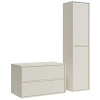 BADMÖBEL-SET Mali 2 Teile Cashmere - 60 x 46 x 49 cm - Kaschmir, Holz (80/49/46cm) - Badplaats