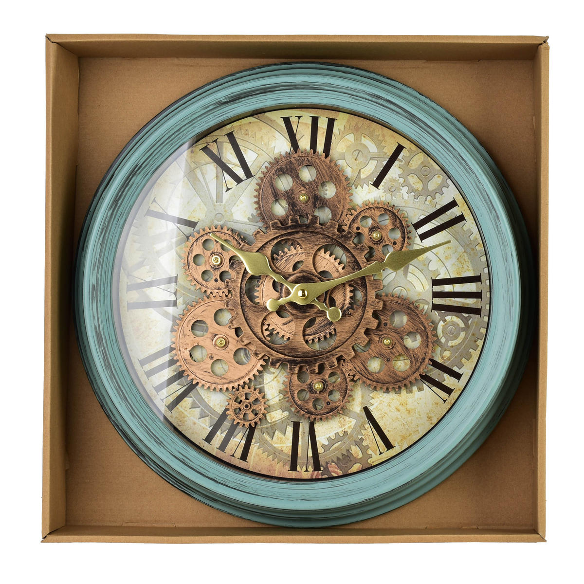 WANDUHR Ramsey Mintgrün 35/7/35 cm Kunstoff - Mintgrün, Kunststoff (35/35/7cm) - Mondex