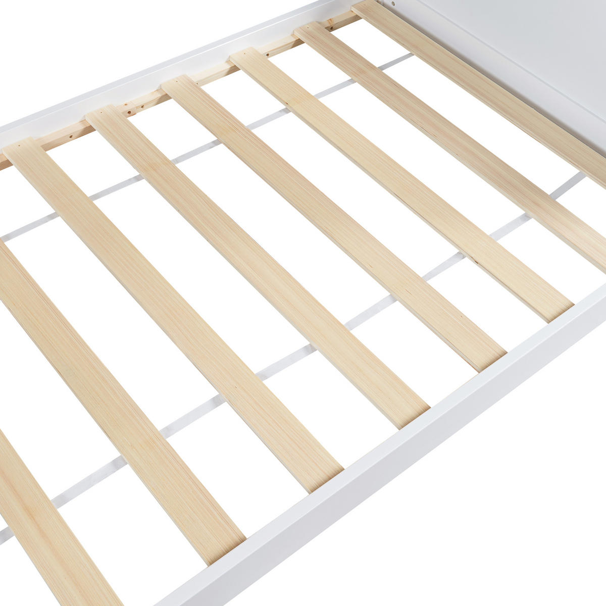 KINDERBETT Simo mit Matratze - Weiß, Holz (90/200cm) - [en.casa]