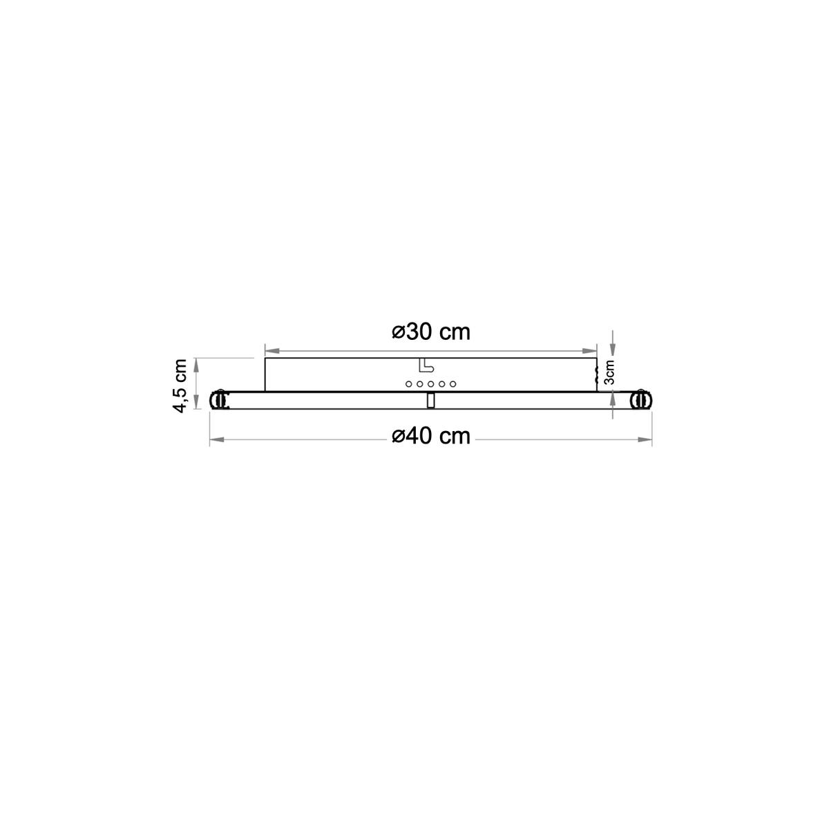 DECKENLEUCHTE Alessia, Schwarz, 4.5cm - Schwarz, Metall (4/4.5/4.5cm) - KOSILUM