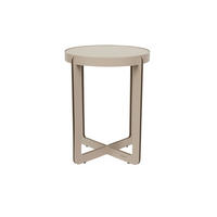 BEISTELLTISCH Centre Rund 42,5 cm Beige - Beige, Metall (42.5/42.5/52cm) - Zuiver