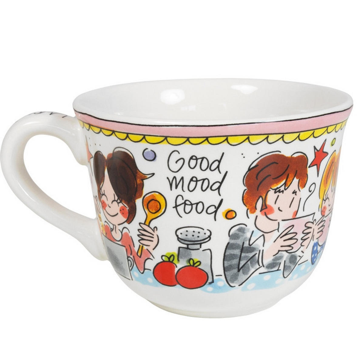 SUPPENSCHALE Tasse voller Komfort in Bunt - 9,7cm - Multicolor, Keramik (12.7/16.2/9.7cm) - Blond Amsterdam