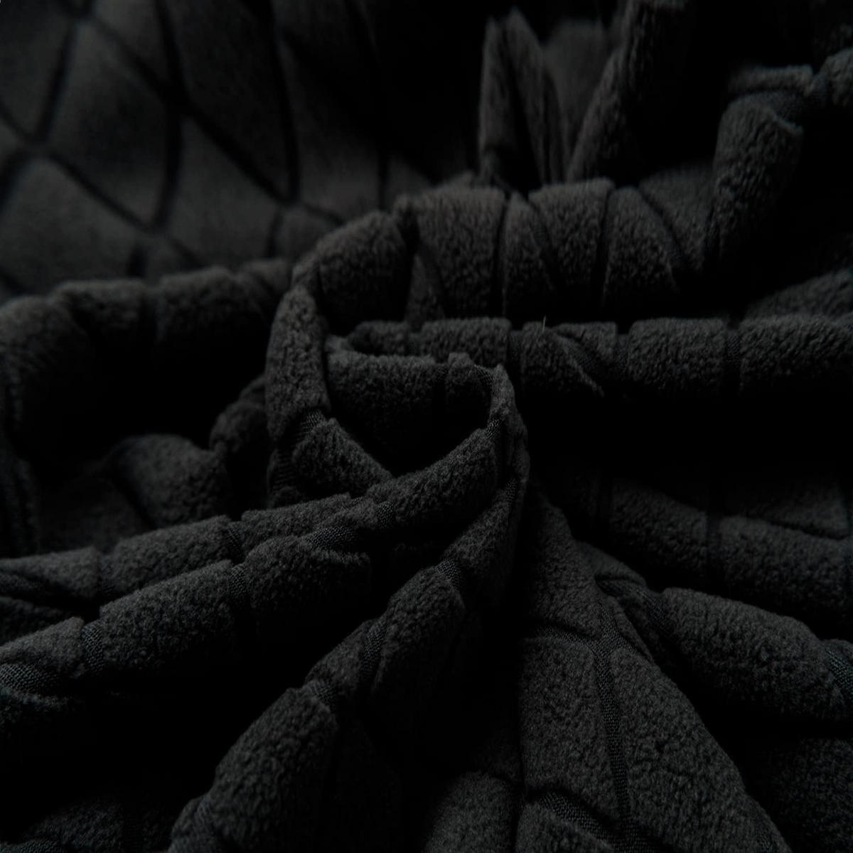 STUHLHUSSE Stretch Stuhlbezug 1 Stück - Schwarz, Textil (18/25cm) - Kaket