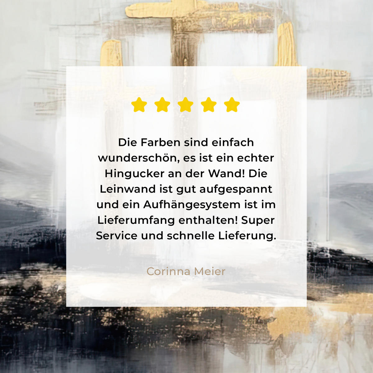 LEINWANDBILD Abstrakt - Malerei - Christentum - Kreuz Wandbild 40x30 cm - Weiß, Textil (40/30cm) - MuchoWow