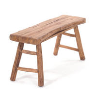 SITZBANK Malu 93 Teak Massivholz naturfarben - Naturfarben, Holz (93/44/33cm) - DESIGN DELIGHTS