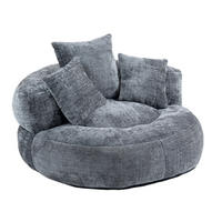 SESSEL 108/52/108 cm Grau aus Chenille - Grau, Textil (108/52/108cm) - OKMYHOME